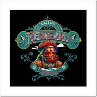 Admiral Barberosa Redbeard Posters and Art